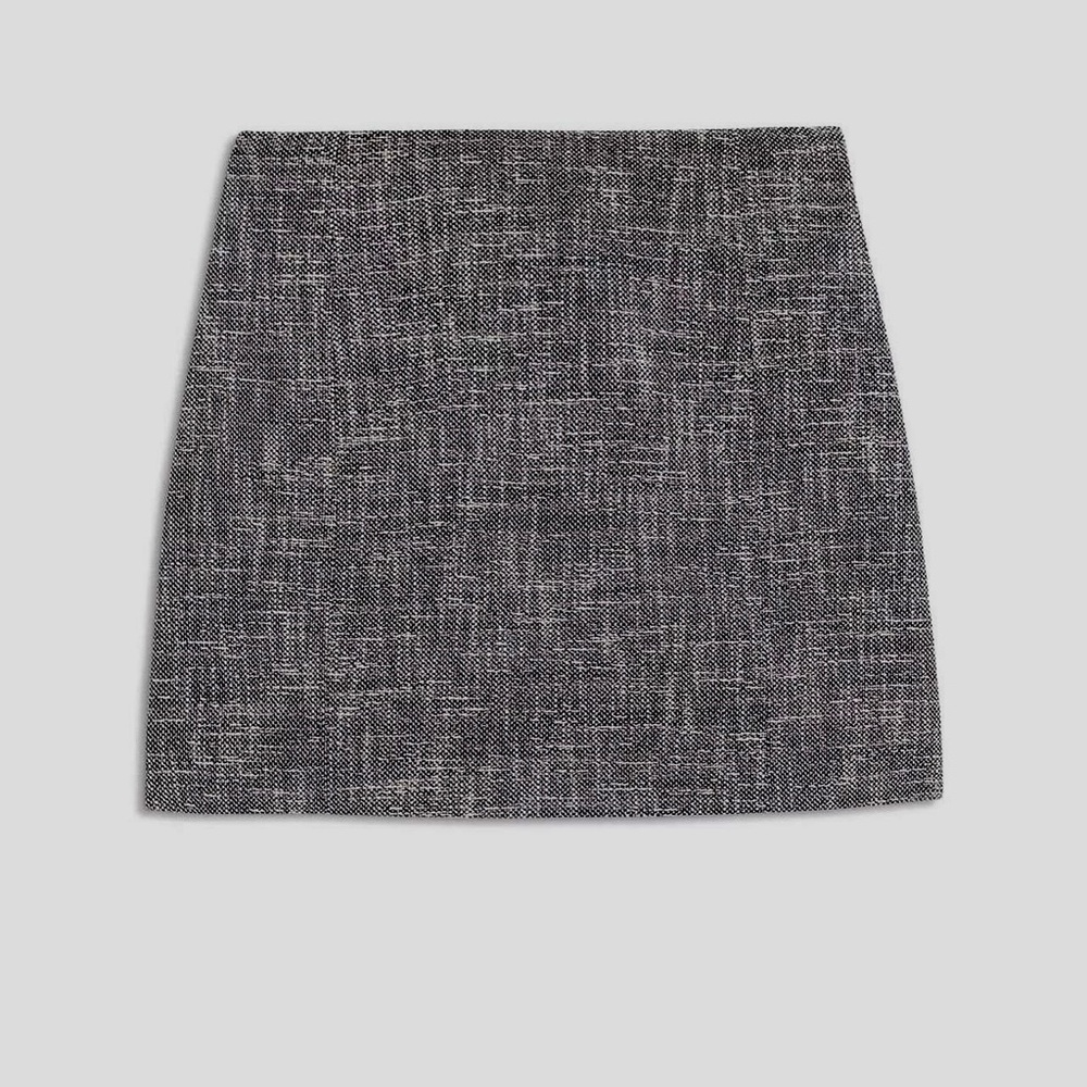 Theory Dark Gray Cotton Skirt